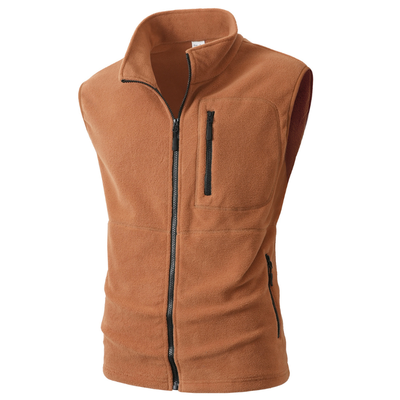 Mens fleece gilet zip up