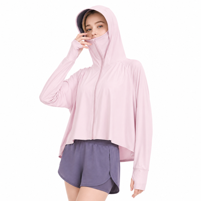 Sun protection hoodie women