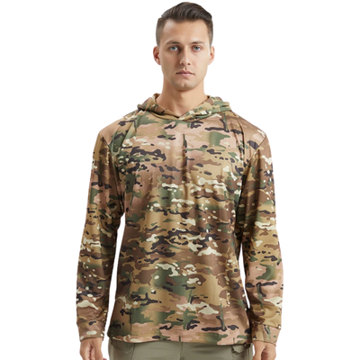 Camouflage sun hoodie