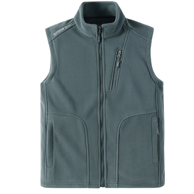 Mens fleece gilet with pockets