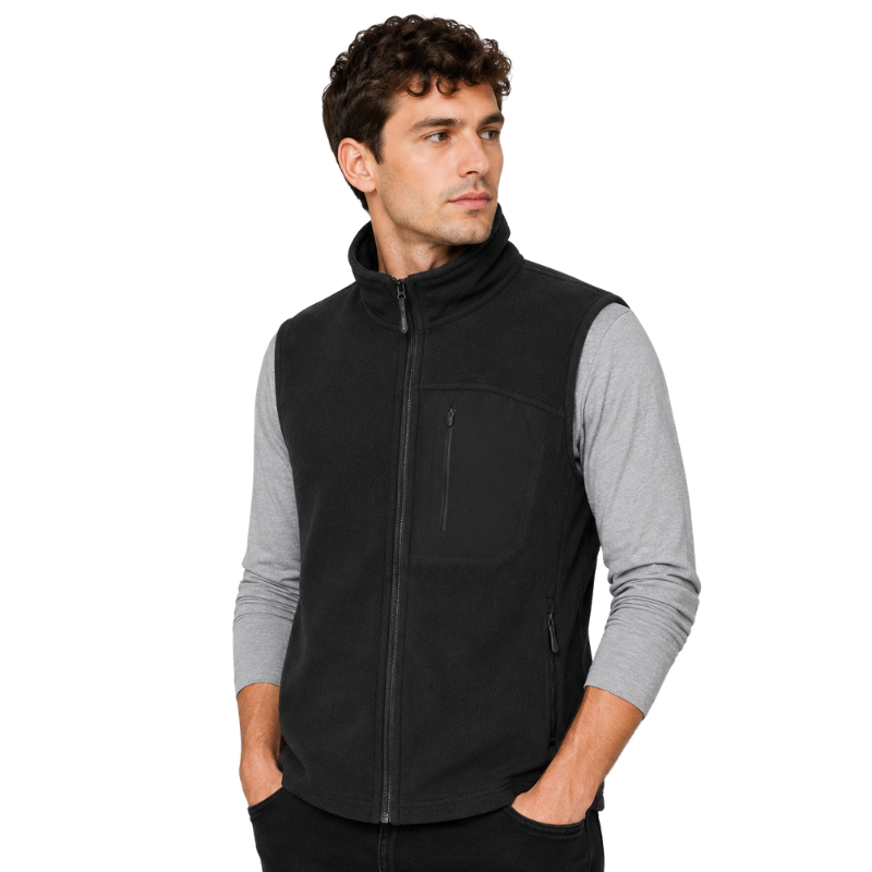 Fleece vest for walking