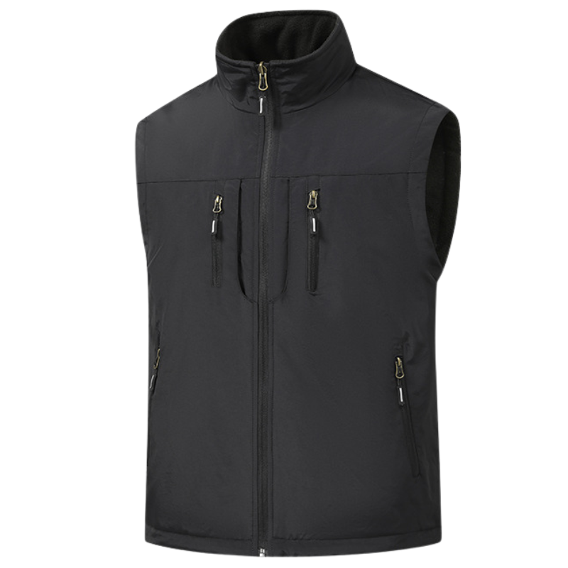 Fleece lined gilet mens