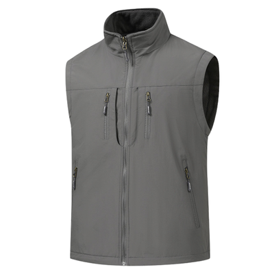 Fleece lined gilet mens