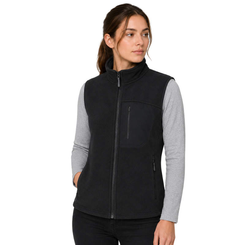 Fleece vest for walking