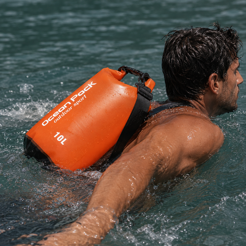 Drybag swimming