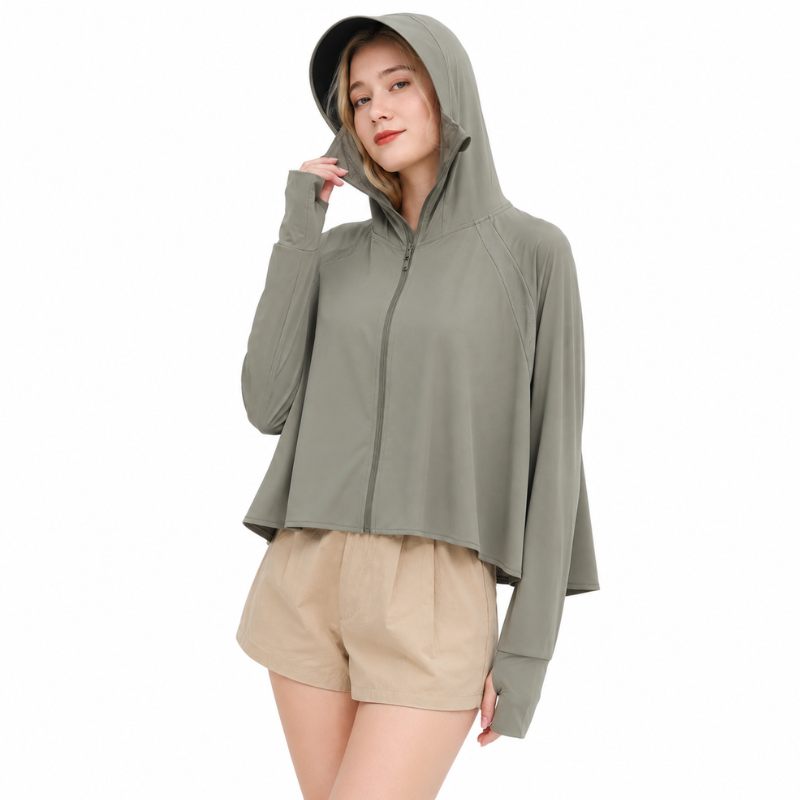 Sun protection hoodie women