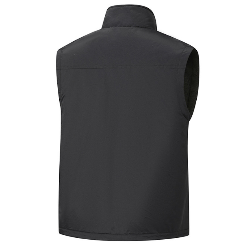 Fleece lined gilet mens