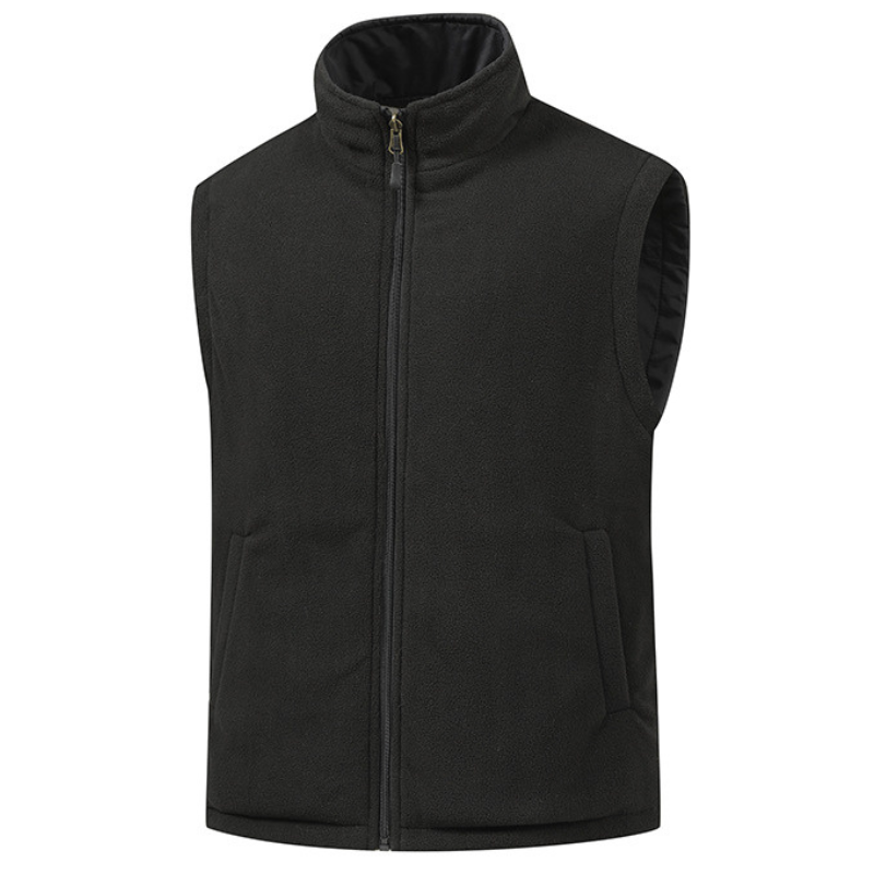 Fleece lined gilet mens