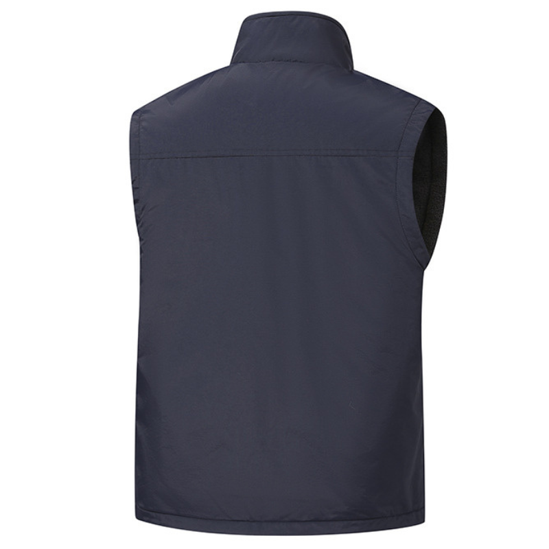 Fleece lined gilet mens