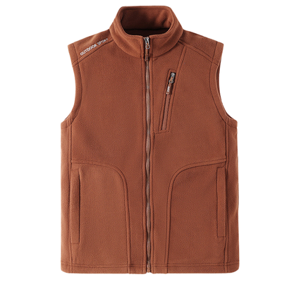 Mens fleece gilet with pockets