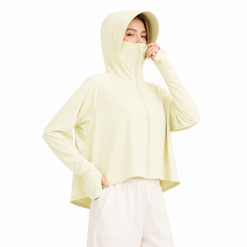 Sun protection hoodie women