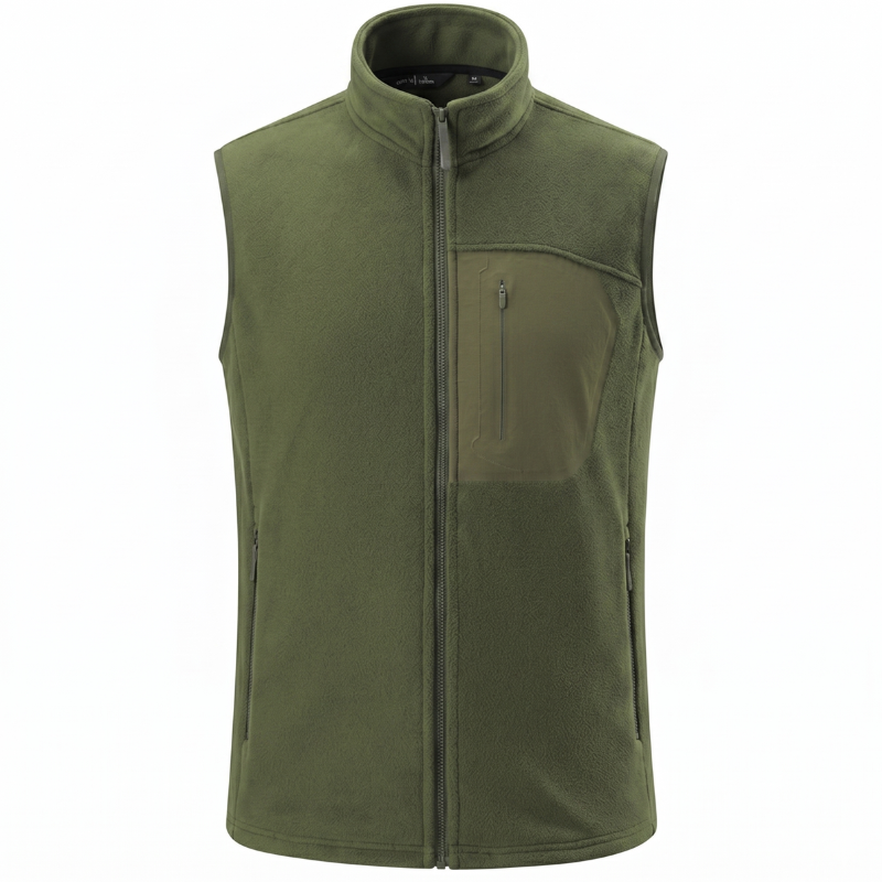 Fleece vest for walking