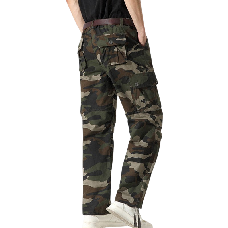 Camouflage combat trousers mens