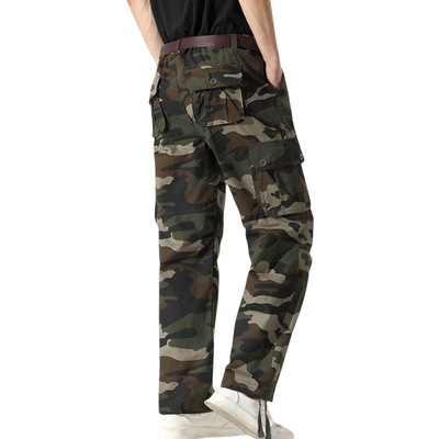 Camouflage combat trousers mens