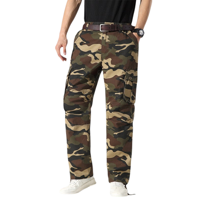 Camouflage combat trousers mens