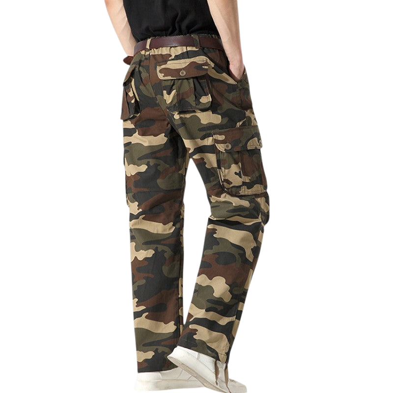 Camouflage combat trousers mens