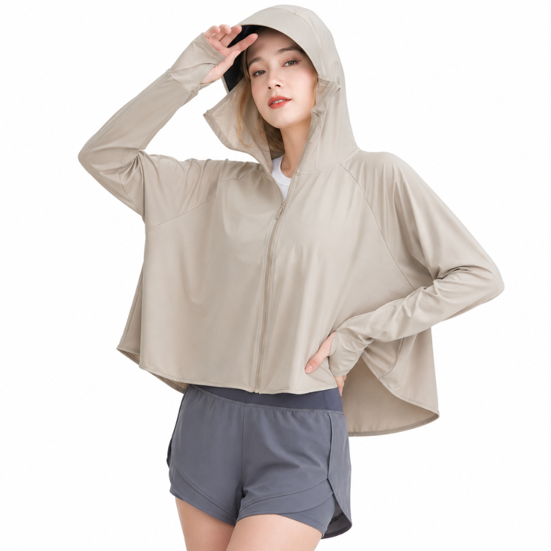 Sun protection hoodie women