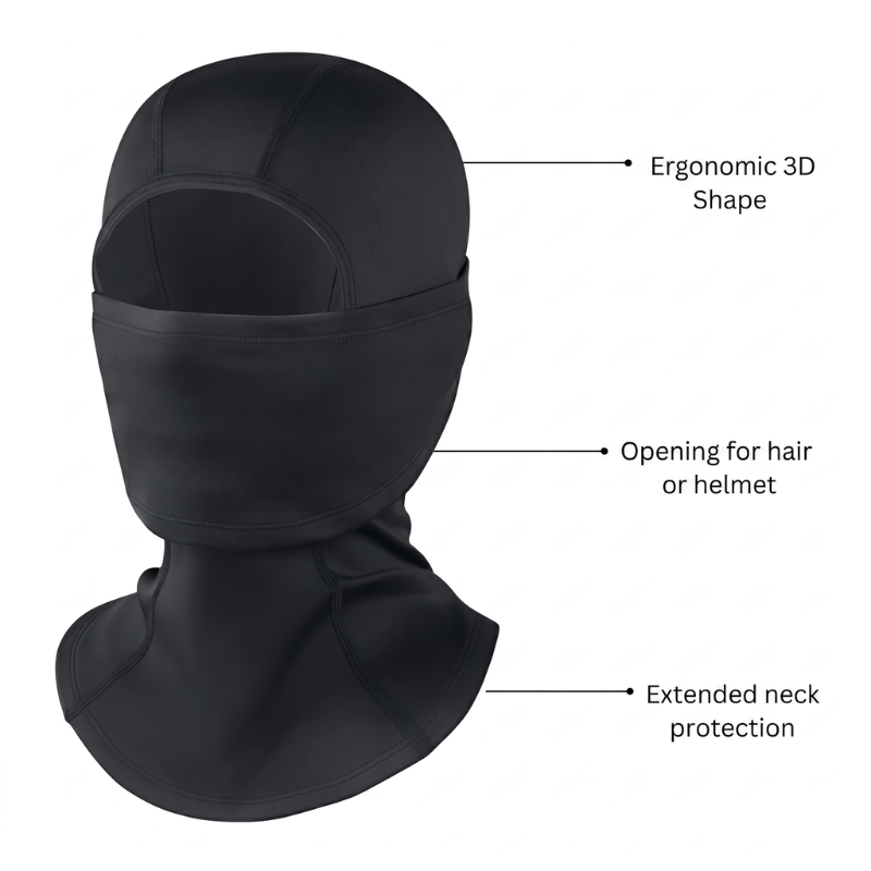 Full-face ski balaclava