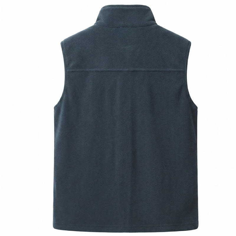Mens fleece gilet three zipped pockets