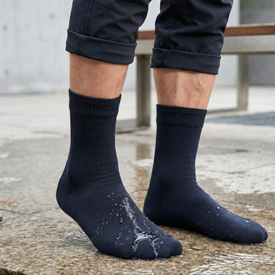 Black waterproof socks