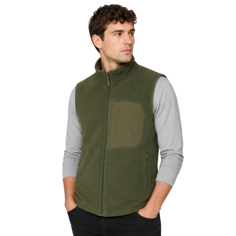 Fleece vest for walking