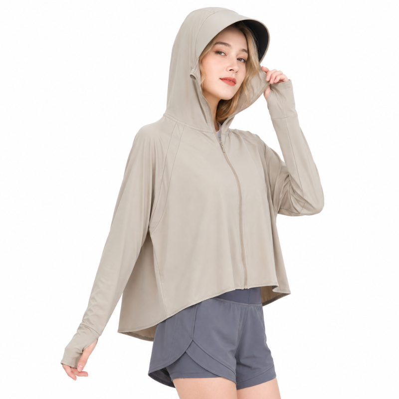 Sun protection hoodie women