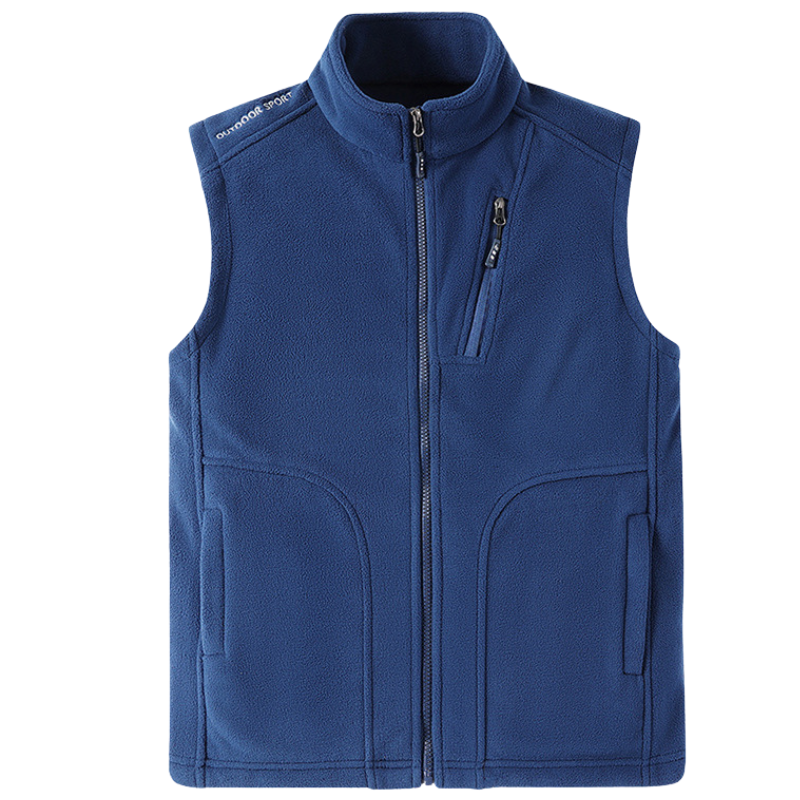 Mens fleece gilet with pockets