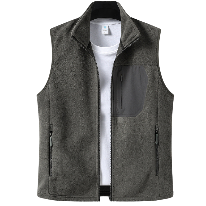 Mens fleece gilet full zip