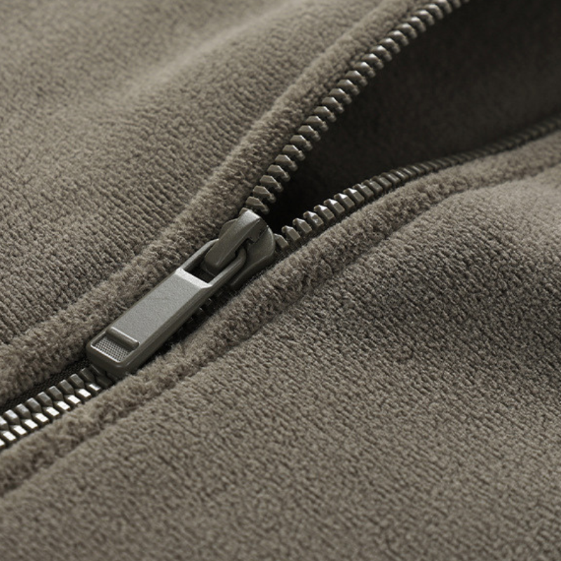 Mens fleece gilet three zipped pockets