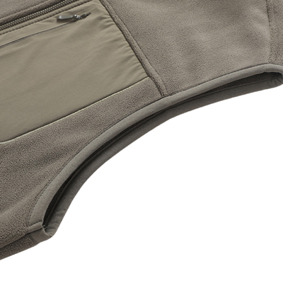 Mens fleece gilet three zipped pockets