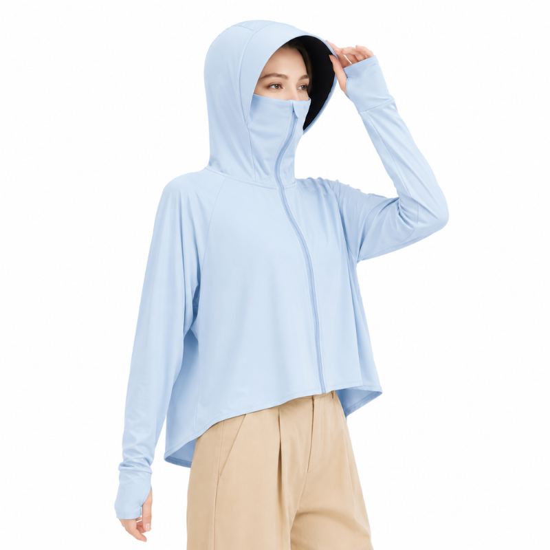 Sun protection hoodie women