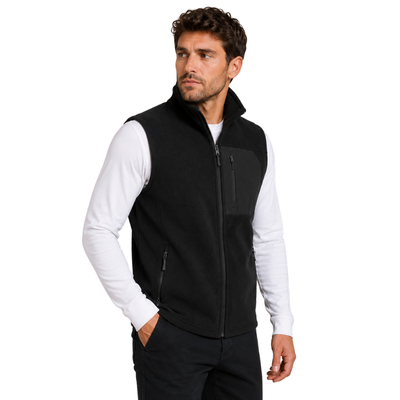 Mens fleece gilet full zip