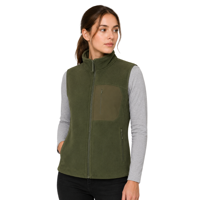 Fleece vest for walking