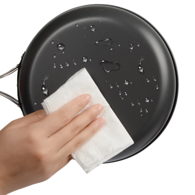 Camping pots and pans set