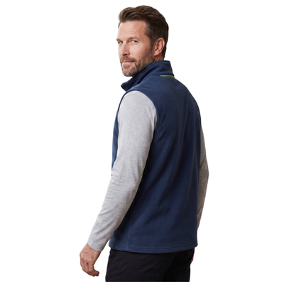 Mens fleece gilet three zipped pockets
