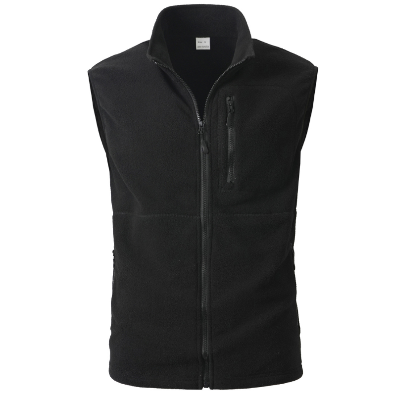 Mens fleece gilet zip up