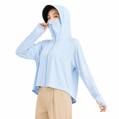 Sun protection hoodie women