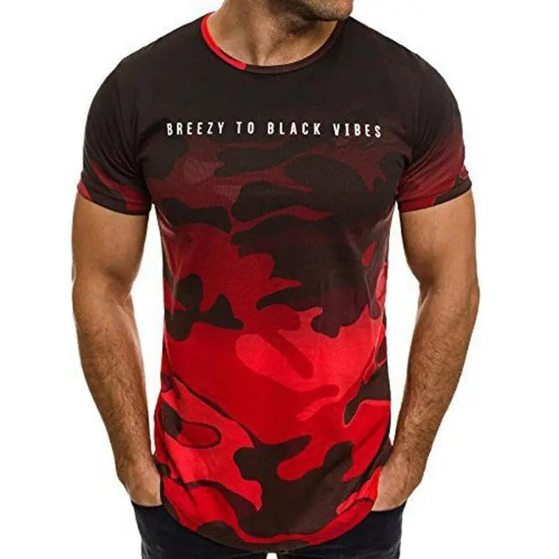 Army Camo T Shirt Mens