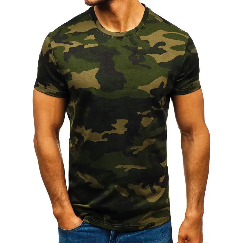 Army Camo T Shirt Mens