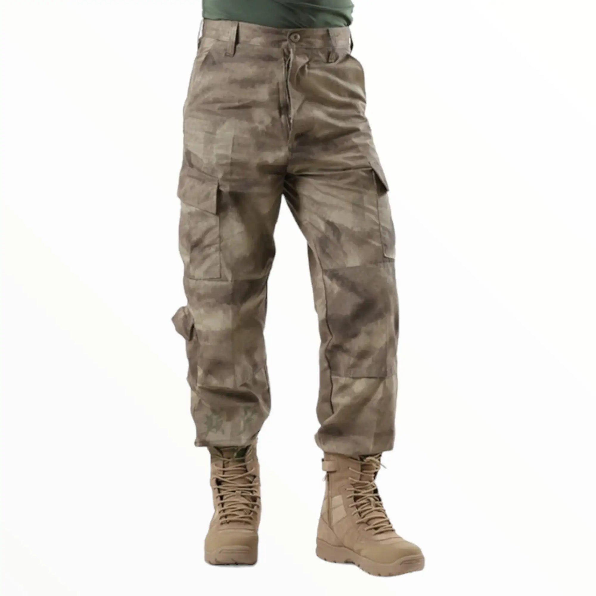 Army cargo camo combat military trousers