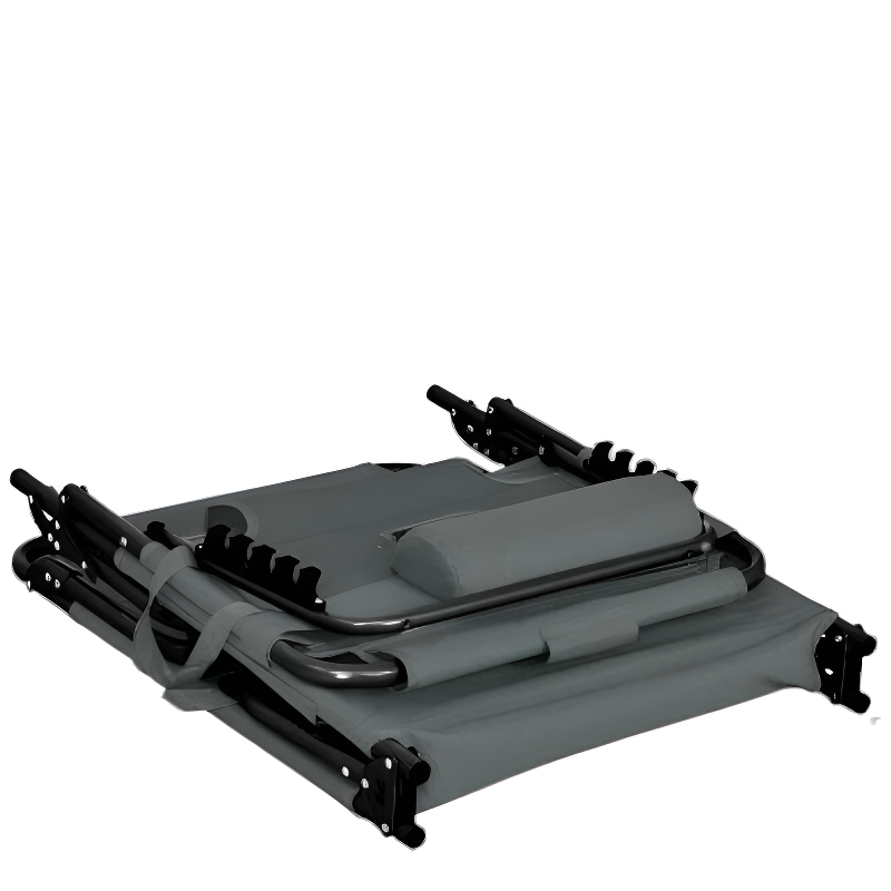 Army green camping beds