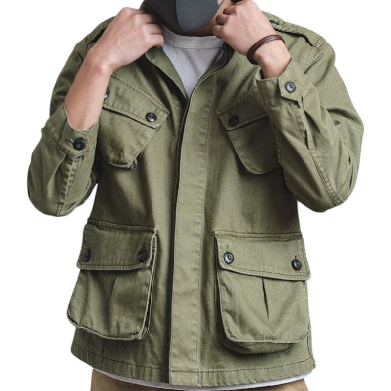 Army green field jacket