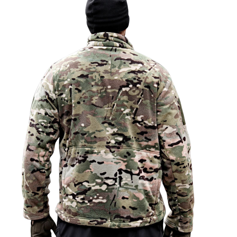 Army jacket velcro fleece