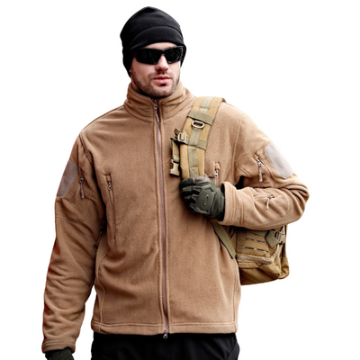 Army jacket velcro fleece