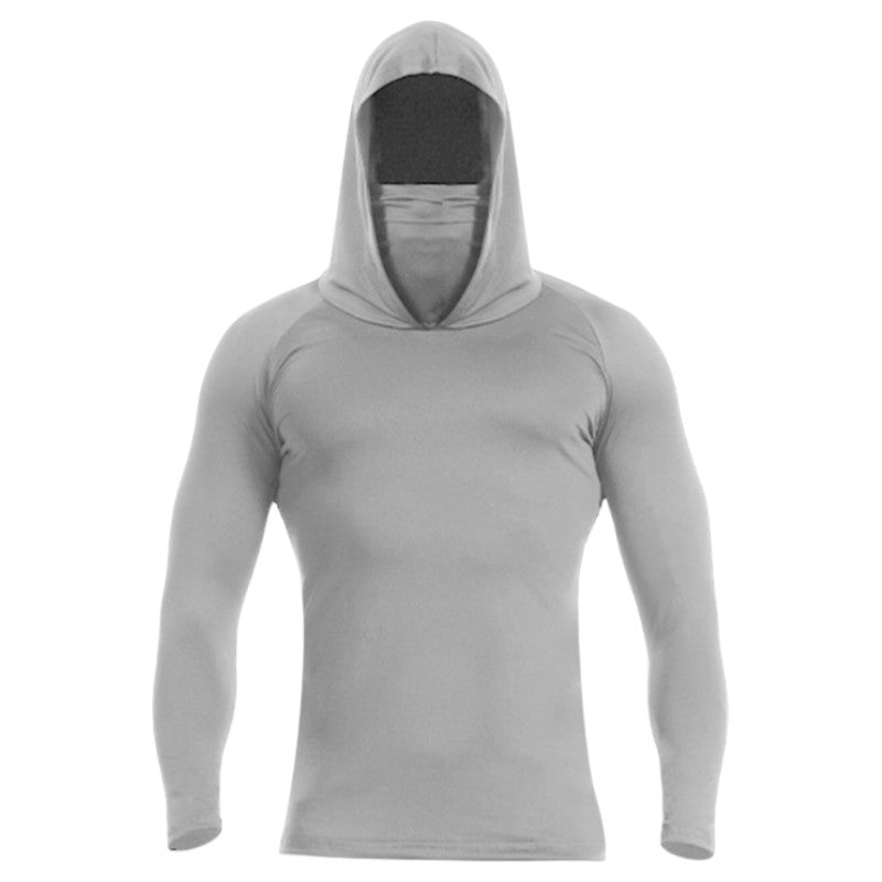 Army long sleeve hooded t-shirt