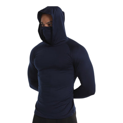 Army long sleeve hooded t-shirt