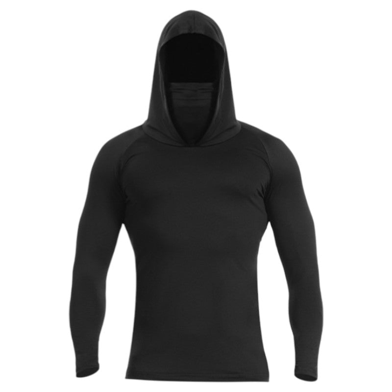 Army long sleeve hooded t-shirt