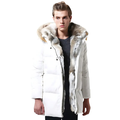 Army Parka Coat with Fur Hood