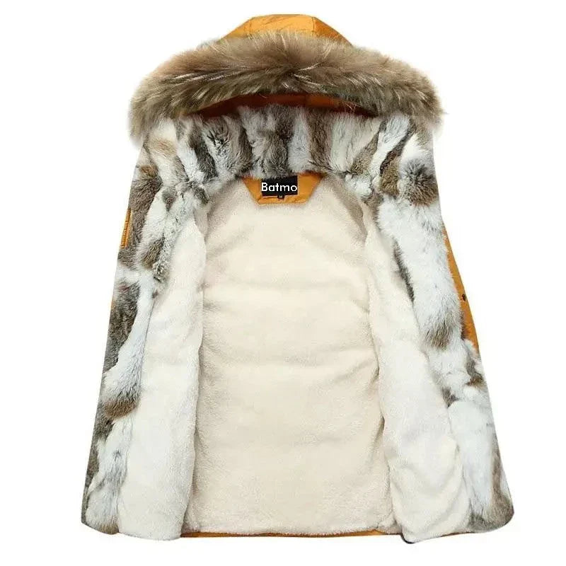 Army Parka Coat with Fur Hood