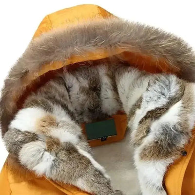 Army Parka Coat with Fur Hood